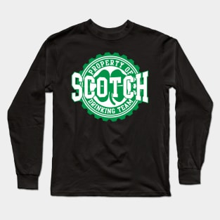 Scotch Irish Drinking Team Scottish St Patrick's Day Long Sleeve T-Shirt